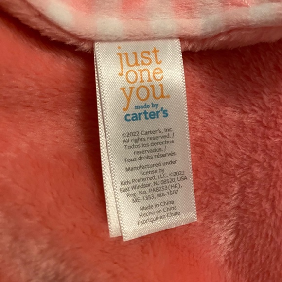 Carter's Just One You Pink Fruit Strawberry Plush Baby Lovey 2022 Style #68289 - Picture 5 of 5